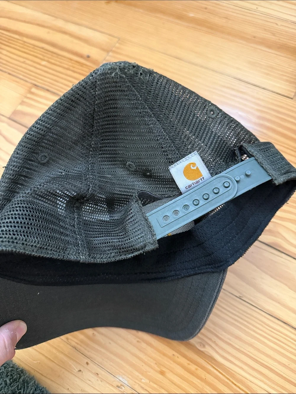 Carhartt Dark Gray Cap with Yellow Logo